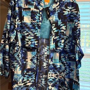 Ruby Road Geometric Blue and Black Jacket